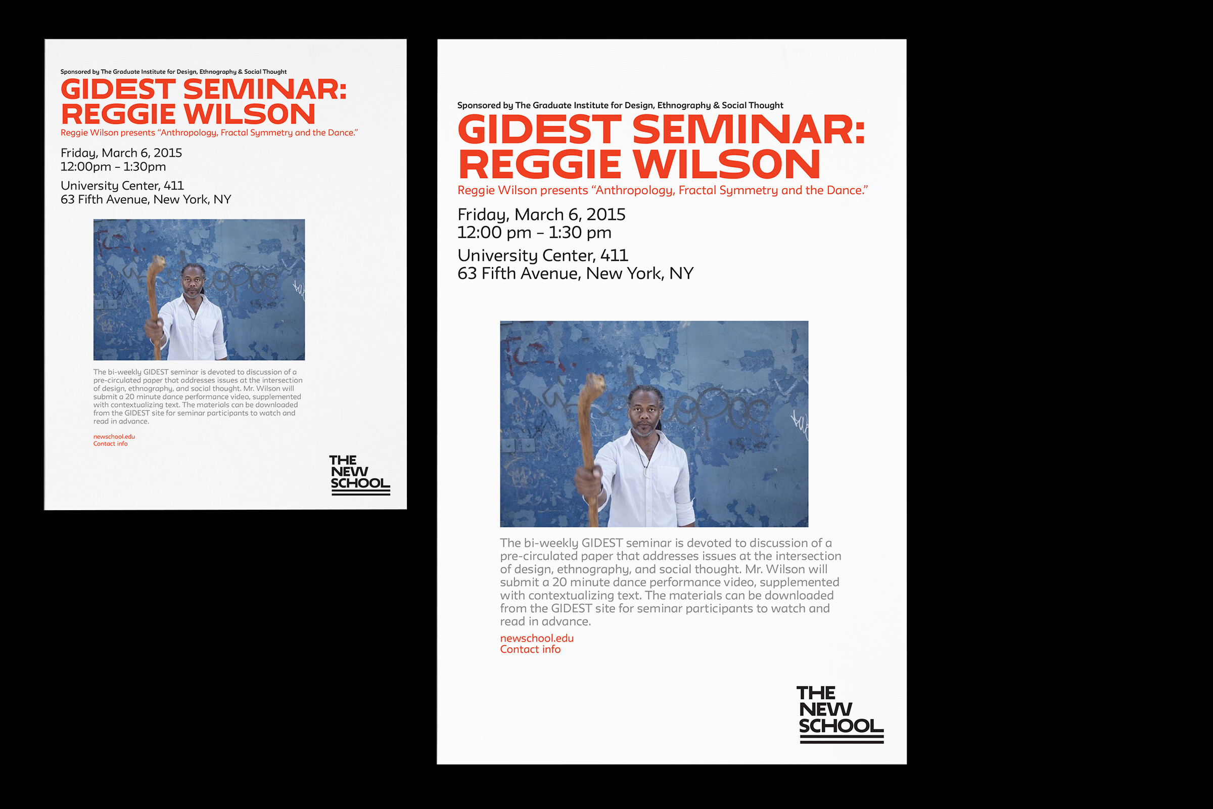 The New School brand collateral