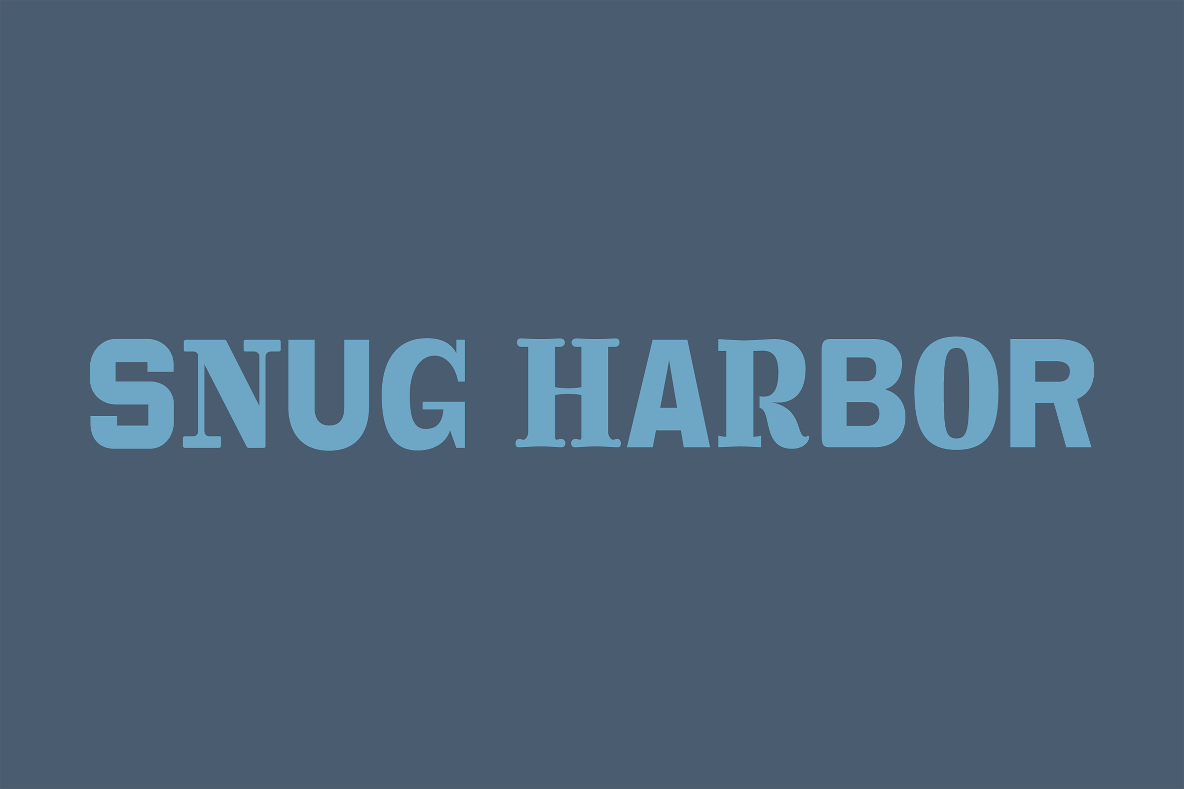 Snug Harbor master plan logotype